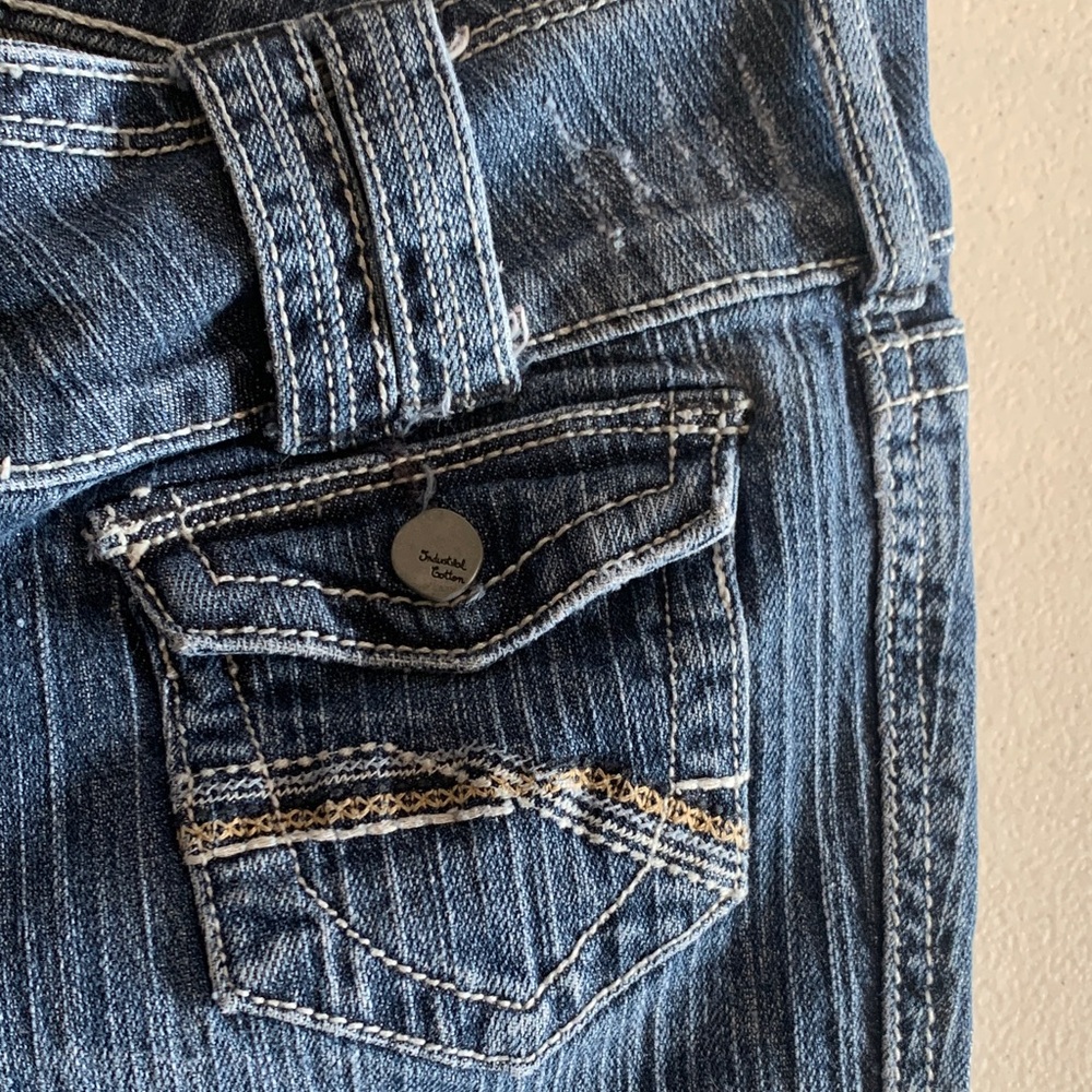 Industrial Cotton size 15 Stylish Blue Boot Cut Jeans - Picture 4 of 10